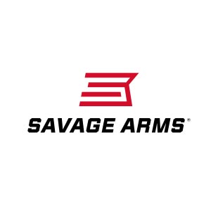 Savage Arms logo in red and black.