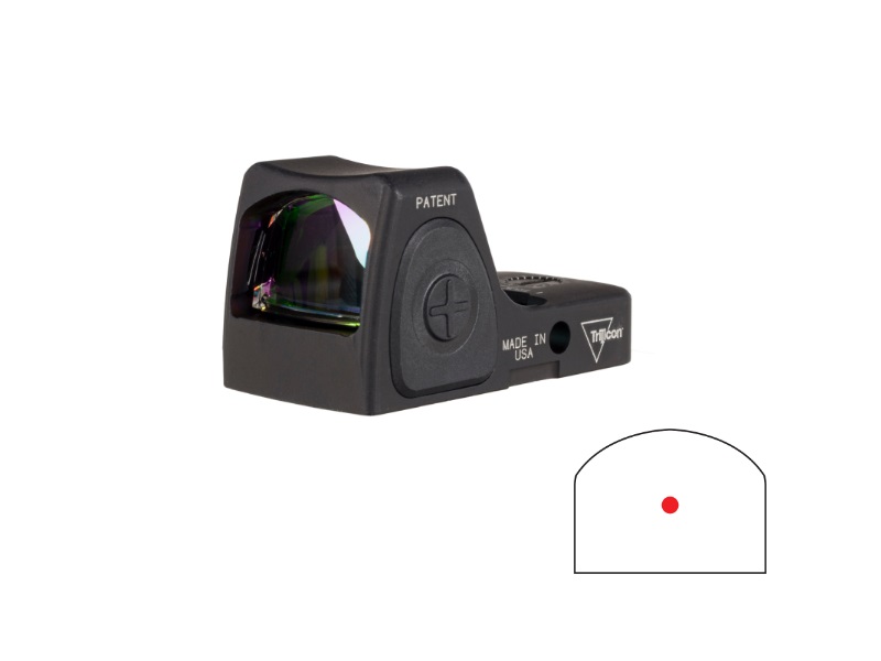 Red dot sight with mounting options.