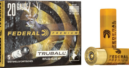 3/4OZ RIFLED SLUG 5RD 50BX/CSFEDERAL TRUBALL 20GA 2.75"