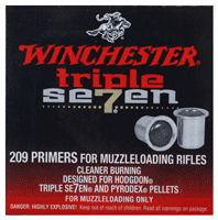 CASE LOT TRIPLE 7 2000/CASEWIN PRIMERS FOR MUZZLELOADING