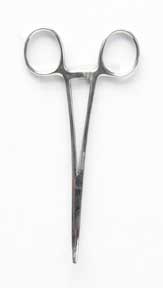 Surgical scissors with loops for gripping.