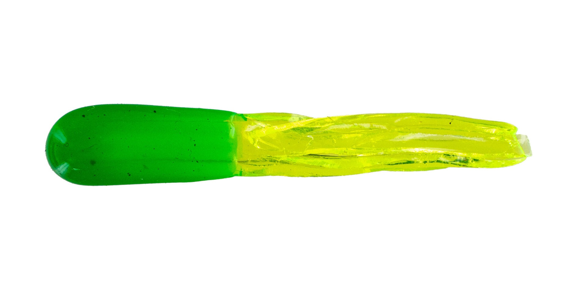 Green and yellow transparent jelly-like object.