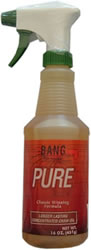 Bottle of Bang Pure cleaner spray.