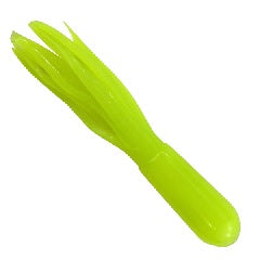 Green plastic tool with forked ends.