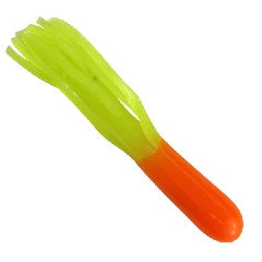 Green and orange plastic vegetable toy.