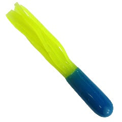 Bright yellow and blue plastic tool.