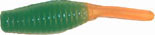 Green and orange fishing lure.