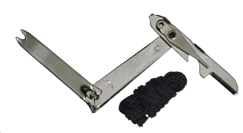 Multi-tool with black cord attachment.