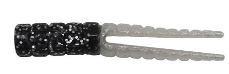 Black and clear glitter hair accessory.