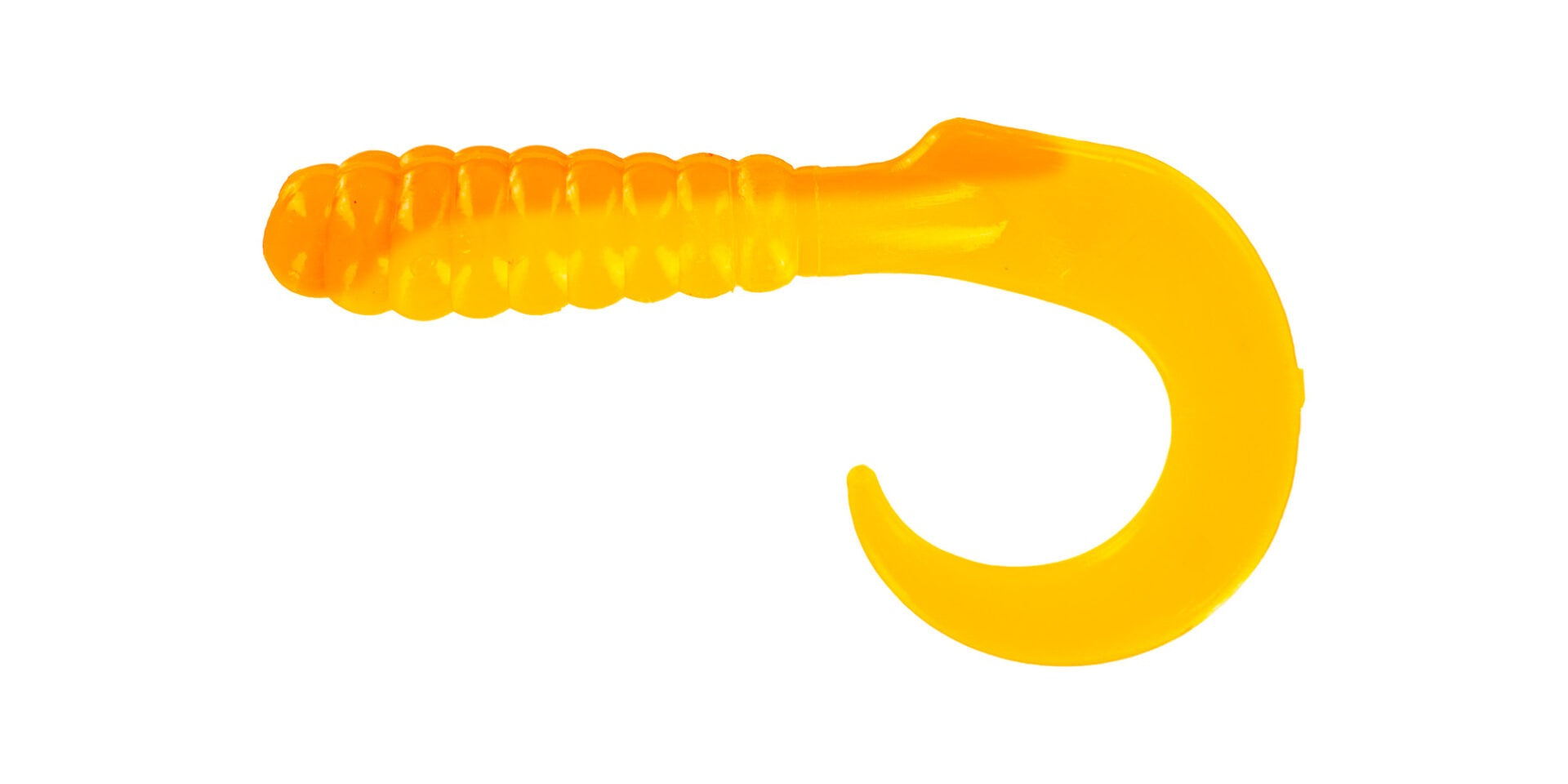 Yellow plastic hook-shaped tool.