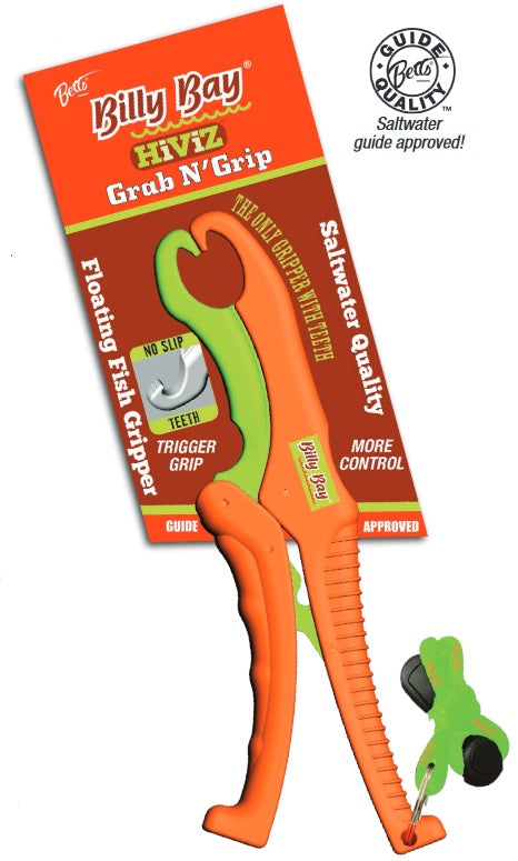 Fishing gripper tool with floating design.