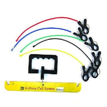 G-Force Cuil System with colored cables and clips.