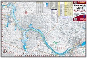 Map of Pickwick Lake and surrounding areas.