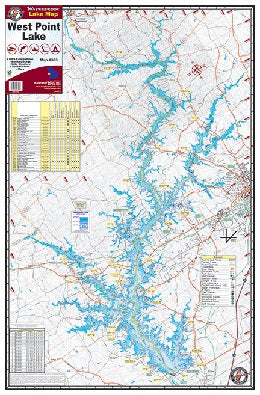 Map of West Point Lake area.