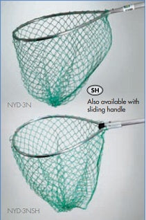 Fishing nets with sliding handle option.