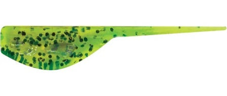 Brightly colored fishing lure in green.