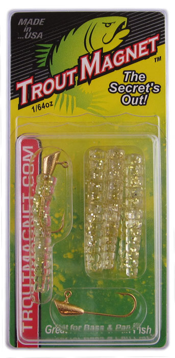 Trout Magnet fishing lure packaging.