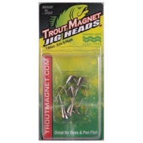 Trout Magnet jig heads packaging with hooks.