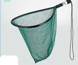 Fishing net with a circular rim.