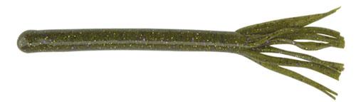 Green fishing lure with long appendages.