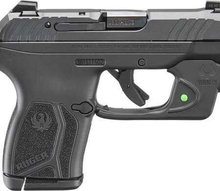 NIGHT SIGHT BLACK W/LASERRUGER LCP MAX 380ACP FRONT