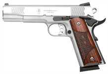 8-SHOT MATTE STAINLESS WOODS&W 1911 ES 45ACP 5" FS