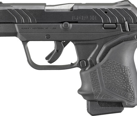 10-SHOT  FS BLK W/HOGUE HANDALRUGER LCP II LITE RACK 22LR