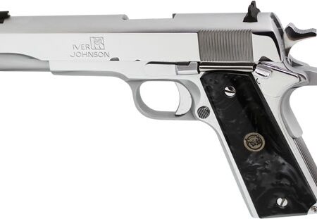 5" FS 9RD CHROME BLACK PEARLIVER JOHNSON 1911A1 38 SUPER