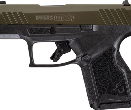 MATTE BLACK/GREEN POLYMERTAURUS GX4 9MM 11-SHOT
