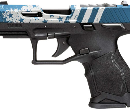 ADJ. 13-SHOT BK/BLUE US FLAG <TAURUS TX-22 COMPACT 22LR 3.6"