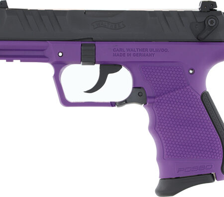 9RD SILVER PURPLE GRIPSWALTHER PD380 380ACP BLUED FS