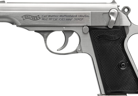 BLACK SYNTHETIC GRIPSWALTHER PP 32ACP STAINLESS 8RD