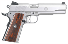 STAINLESS WOOD GRIPSRUGER SR1911 45ACP FS 8-SHOT