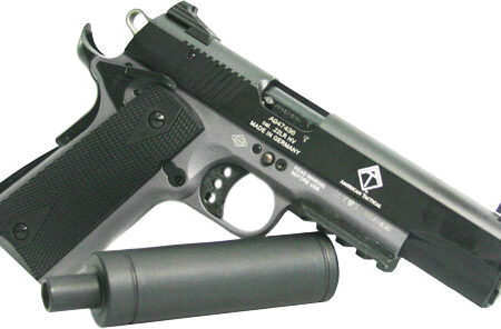 5" BLACK/GREY 10RD W/RAILGERMAN SPORT 1911 AD-OPS 22LR