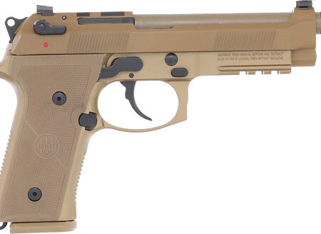 THREADED BBL TAN US OPTIC RDYBERETTA M9A4 G 9MM 5.1" 18 RND