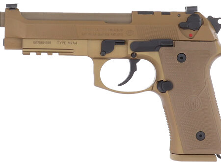 THREADED BBL TAN US OPTIC RDYBERETTA M9A4 G 9MM 5.1" 15 RND