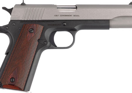 TWO TONE ROSEWOOD GRIPSCOLT 1911 45ACP 5" FS 7-SHOT