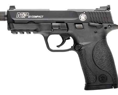 AS 10-SHOT MATTE BLK THREADEDS&W M&P22 COMPACT 22LR 3.56"