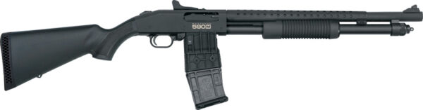 18.5" 10RD GHOST RING BLD/SYNMOSSBERG 590M MAG-FED 12GA