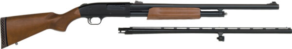 VR/24"RIFLED BLUED/HARDWOODMOSSBERG 500 COMBO 12GA 3" 28"