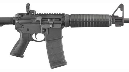 BLACK SIX POSITION STOCKRUGER AR556 223 30-SHOT